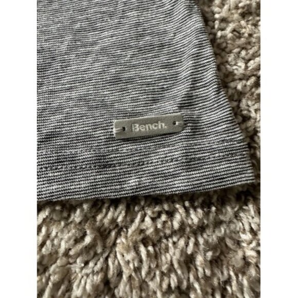 Bench Womens Black/White Stripes Short Sleeve T-Shirt Dress Size Small Pull Over - Picture 5 of 14